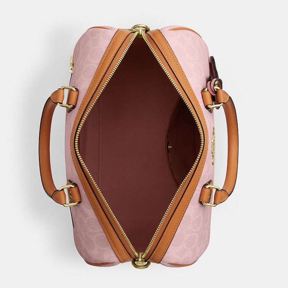 NWT!COACH Erin Shoulder Bag In Signature Canvas With Charms powder pink - Picture 10 of 12